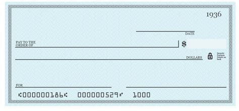 copies of a blank check.